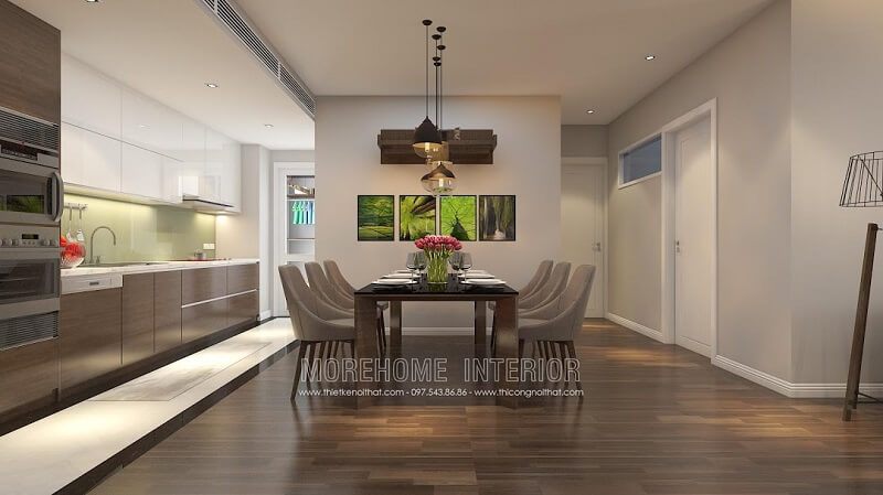Bạn đang cần tìm bộ bàn ăn 6 ghế gỗ cho căn hô chung cư gia đình thì đừng nên bỏ lỡ mẫu thiết kế này