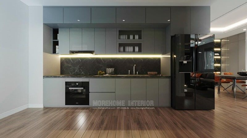 Nội thất tủ bếp gỗ công nghiệp đẹp mắt và ấn tượng