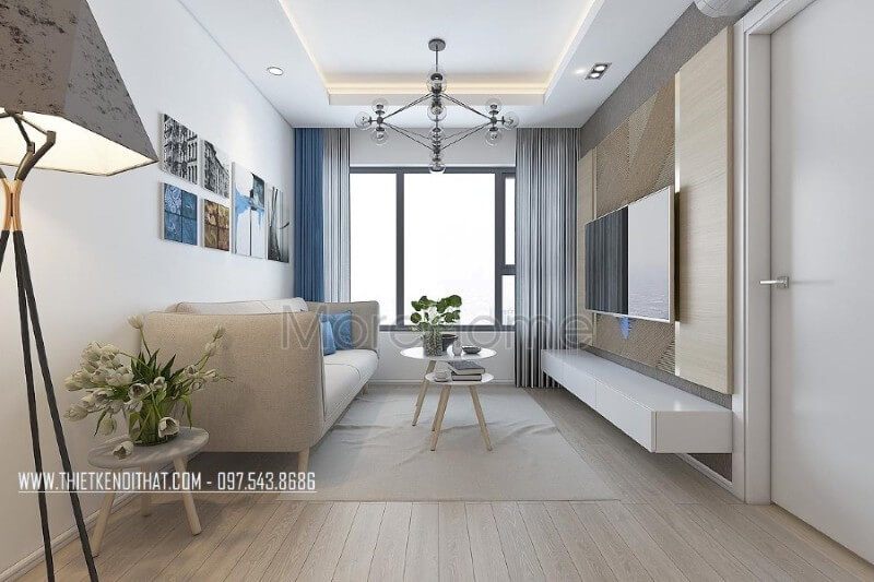 Thiết kế nội thất phòng khách chung cư phong cách hiện đại