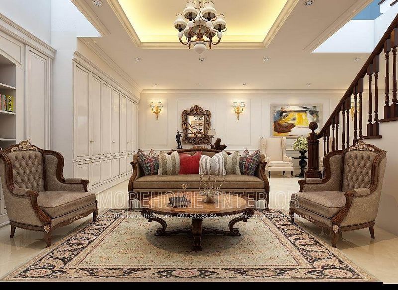 Moresofa gợi ý mẫu Sofa tân cổ điển đẹp cho phòng khách chung cư, biệt thự, nhà phố